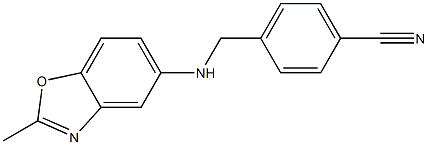 4-{[(2-methyl-1,3-benzoxazol-5-yl)amino]methyl}benzonitrile Structure