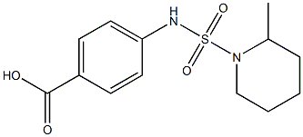 4-{[(2-methylpiperidine-1-)sulfonyl]amino}benzoic acid 化学構造式