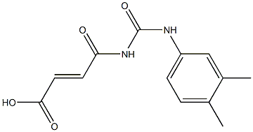 4-{[(3,4-dimethylphenyl)carbamoyl]amino}-4-oxobut-2-enoic acid,,结构式