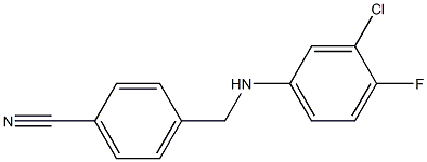 4-{[(3-chloro-4-fluorophenyl)amino]methyl}benzonitrile