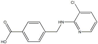 4-{[(3-chloropyridin-2-yl)amino]methyl}benzoic acid 化学構造式