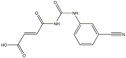 4-{[(3-cyanophenyl)carbamoyl]amino}-4-oxobut-2-enoic acid Structure