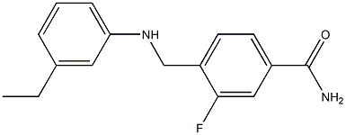  4-{[(3-ethylphenyl)amino]methyl}-3-fluorobenzamide