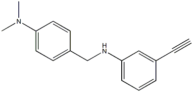 4-{[(3-ethynylphenyl)amino]methyl}-N,N-dimethylaniline 结构式