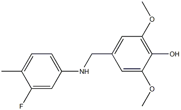 4-{[(3-fluoro-4-methylphenyl)amino]methyl}-2,6-dimethoxyphenol|