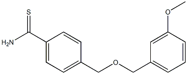 4-{[(3-methoxybenzyl)oxy]methyl}benzenecarbothioamide Structure