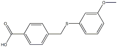 4-{[(3-methoxyphenyl)thio]methyl}benzoic acid|