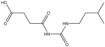 4-{[(3-methylbutyl)carbamoyl]amino}-4-oxobutanoic acid Structure