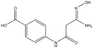 4-{[(3Z)-3-amino-3-(hydroxyimino)propanoyl]amino}benzoic acid 结构式