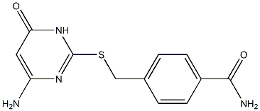 4-{[(4-amino-6-oxo-1,6-dihydropyrimidin-2-yl)sulfanyl]methyl}benzamide