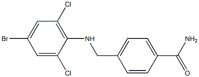 4-{[(4-bromo-2,6-dichlorophenyl)amino]methyl}benzamide