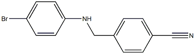 4-{[(4-bromophenyl)amino]methyl}benzonitrile,,结构式