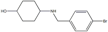 4-{[(4-bromophenyl)methyl]amino}cyclohexan-1-ol,,结构式