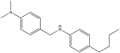 4-{[(4-butylphenyl)amino]methyl}-N,N-dimethylaniline 化学構造式