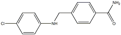 4-{[(4-chlorophenyl)amino]methyl}benzamide Struktur