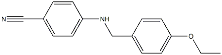 4-{[(4-ethoxyphenyl)methyl]amino}benzonitrile Structure