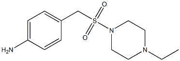 4-{[(4-ethylpiperazine-1-)sulfonyl]methyl}aniline Structure