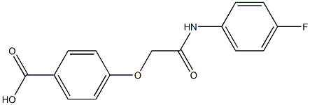 4-{[(4-fluorophenyl)carbamoyl]methoxy}benzoic acid