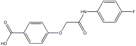 4-{[(4-fluorophenyl)carbamoyl]methoxy}benzoic acid Structure