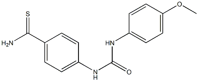 4-{[(4-methoxyphenyl)carbamoyl]amino}benzene-1-carbothioamide Structure