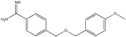 4-{[(4-methoxyphenyl)methoxy]methyl}benzene-1-carboximidamide Structure