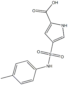 4-{[(4-methylphenyl)amino]sulfonyl}-1H-pyrrole-2-carboxylic acid Structure