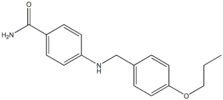 4-{[(4-propoxyphenyl)methyl]amino}benzamide