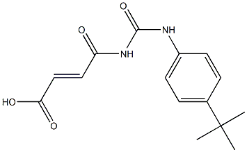 4-{[(4-tert-butylphenyl)carbamoyl]amino}-4-oxobut-2-enoic acid,,结构式