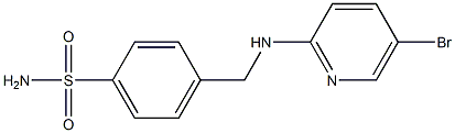 4-{[(5-bromopyridin-2-yl)amino]methyl}benzene-1-sulfonamide Structure