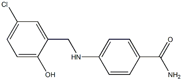 4-{[(5-chloro-2-hydroxyphenyl)methyl]amino}benzamide