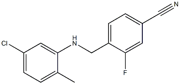  4-{[(5-chloro-2-methylphenyl)amino]methyl}-3-fluorobenzonitrile