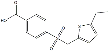 4-{[(5-ethylthiophen-2-yl)methane]sulfonyl}benzoic acid Structure