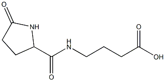 4-{[(5-oxopyrrolidin-2-yl)carbonyl]amino}butanoic acid 结构式