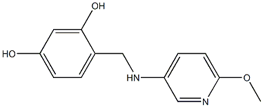 4-{[(6-methoxypyridin-3-yl)amino]methyl}benzene-1,3-diol Structure
