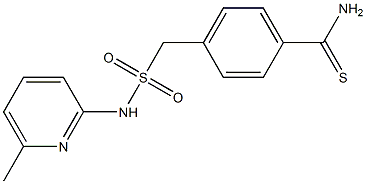 4-{[(6-methylpyridin-2-yl)sulfamoyl]methyl}benzene-1-carbothioamide