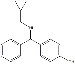 4-{[(cyclopropylmethyl)amino](phenyl)methyl}phenol Structure