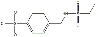 4-{[(ethylsulfonyl)amino]methyl}benzenesulfonyl chloride,,结构式