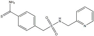 4-{[(pyridin-2-ylmethyl)sulfamoyl]methyl}benzene-1-carbothioamide 结构式