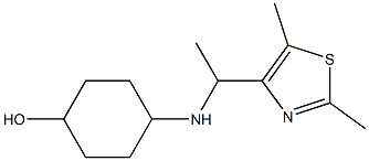 4-{[1-(2,5-dimethyl-1,3-thiazol-4-yl)ethyl]amino}cyclohexan-1-ol 结构式