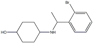 4-{[1-(2-bromophenyl)ethyl]amino}cyclohexan-1-ol Structure