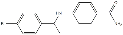 4-{[1-(4-bromophenyl)ethyl]amino}benzamide Structure