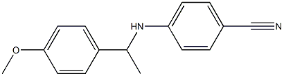 4-{[1-(4-methoxyphenyl)ethyl]amino}benzonitrile Structure