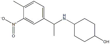 4-{[1-(4-methyl-3-nitrophenyl)ethyl]amino}cyclohexan-1-ol|