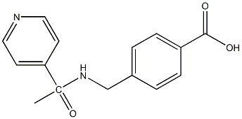 4-{[1-(pyridin-4-yl)acetamido]methyl}benzoic acid Structure