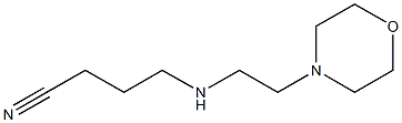 4-{[2-(morpholin-4-yl)ethyl]amino}butanenitrile Structure