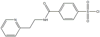 4-{[2-(pyridin-2-yl)ethyl]carbamoyl}benzene-1-sulfonyl chloride 结构式