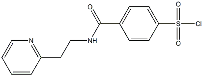 4-{[2-(pyridin-2-yl)ethyl]carbamoyl}benzene-1-sulfonyl chloride Structure