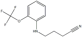 4-{[2-(trifluoromethoxy)phenyl]amino}butanenitrile Structure