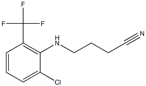 4-{[2-chloro-6-(trifluoromethyl)phenyl]amino}butanenitrile Structure