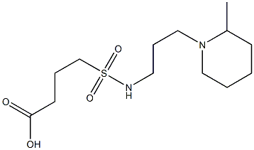 4-{[3-(2-methylpiperidin-1-yl)propyl]sulfamoyl}butanoic acid 化学構造式